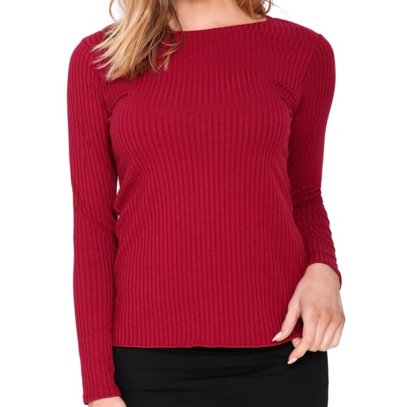 black ribbed basic tee - Picture 2 of 4